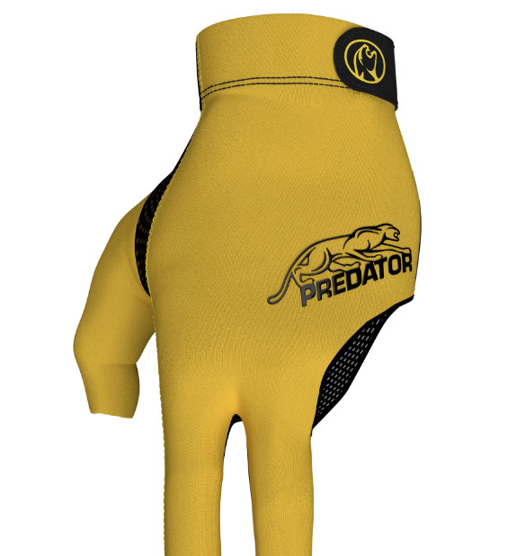 Predator Second Skin Yellow with Black Billiard Glove - Left Hand L/XL