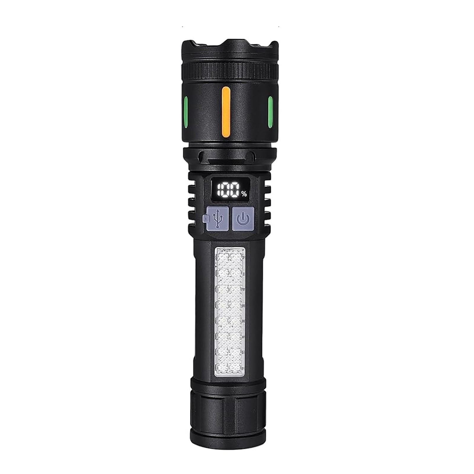 3000 Lumens Super Bright Tactical Flashlight Rechargeable 5 Modes Compact Design