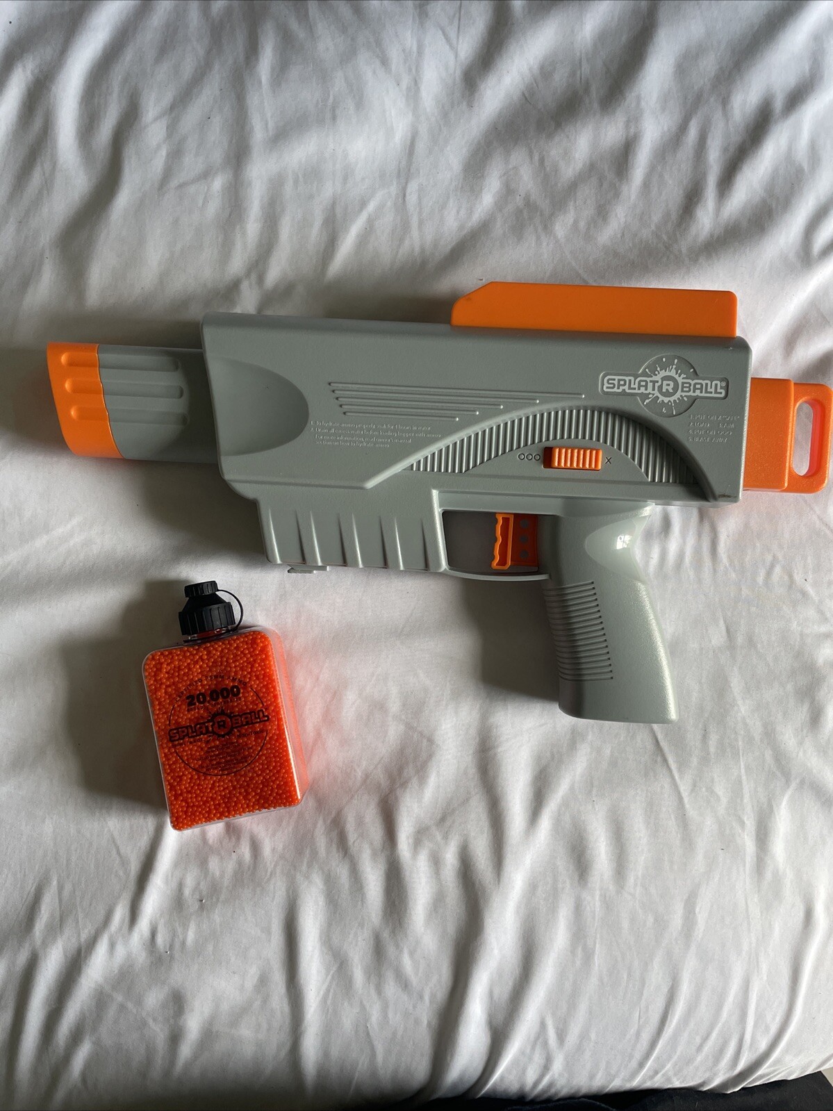Splat R Ball Gun Srb375m With Charging Cable + Ammo 20,000 7.5mm Balls Splat Gun