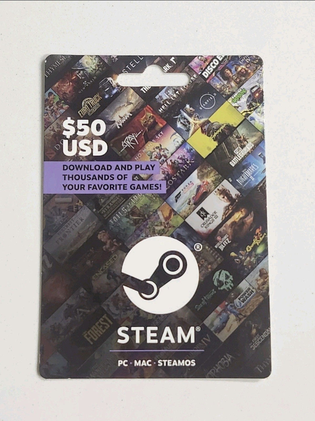 $50 Steam Gift Card w/ Receipt