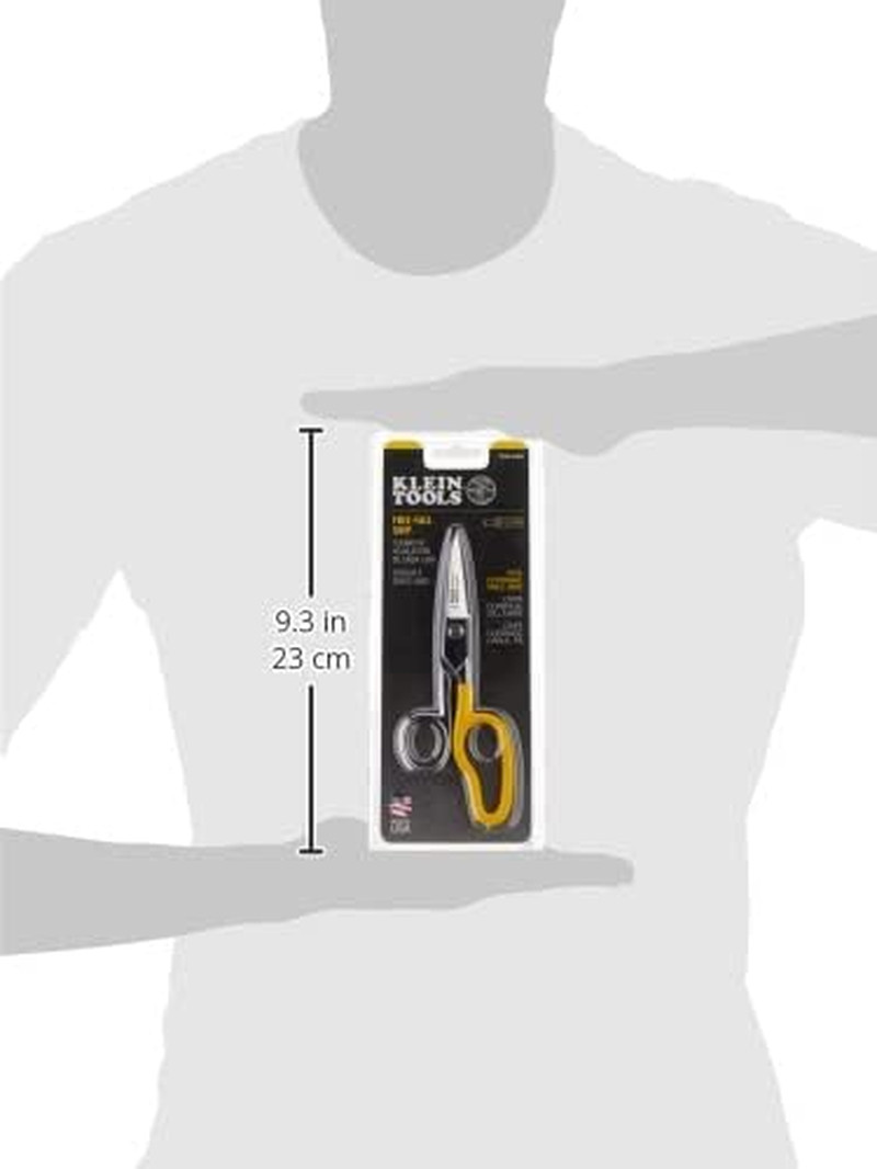 21010-6-SEN Free-Fall Snip, Scraper, File, Serrated Blades, Made in USA