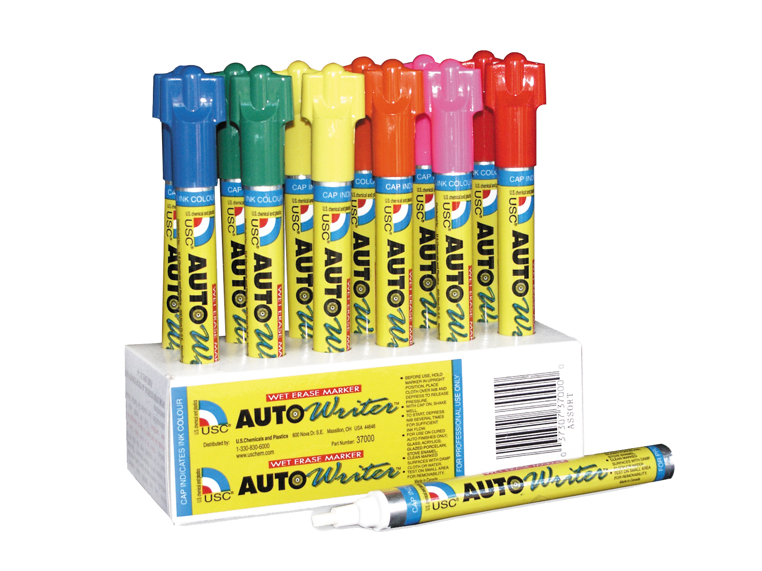 USC 37001 Auto Writer Pen - BLUE Autowriter Paint Marker (1 PEN)
