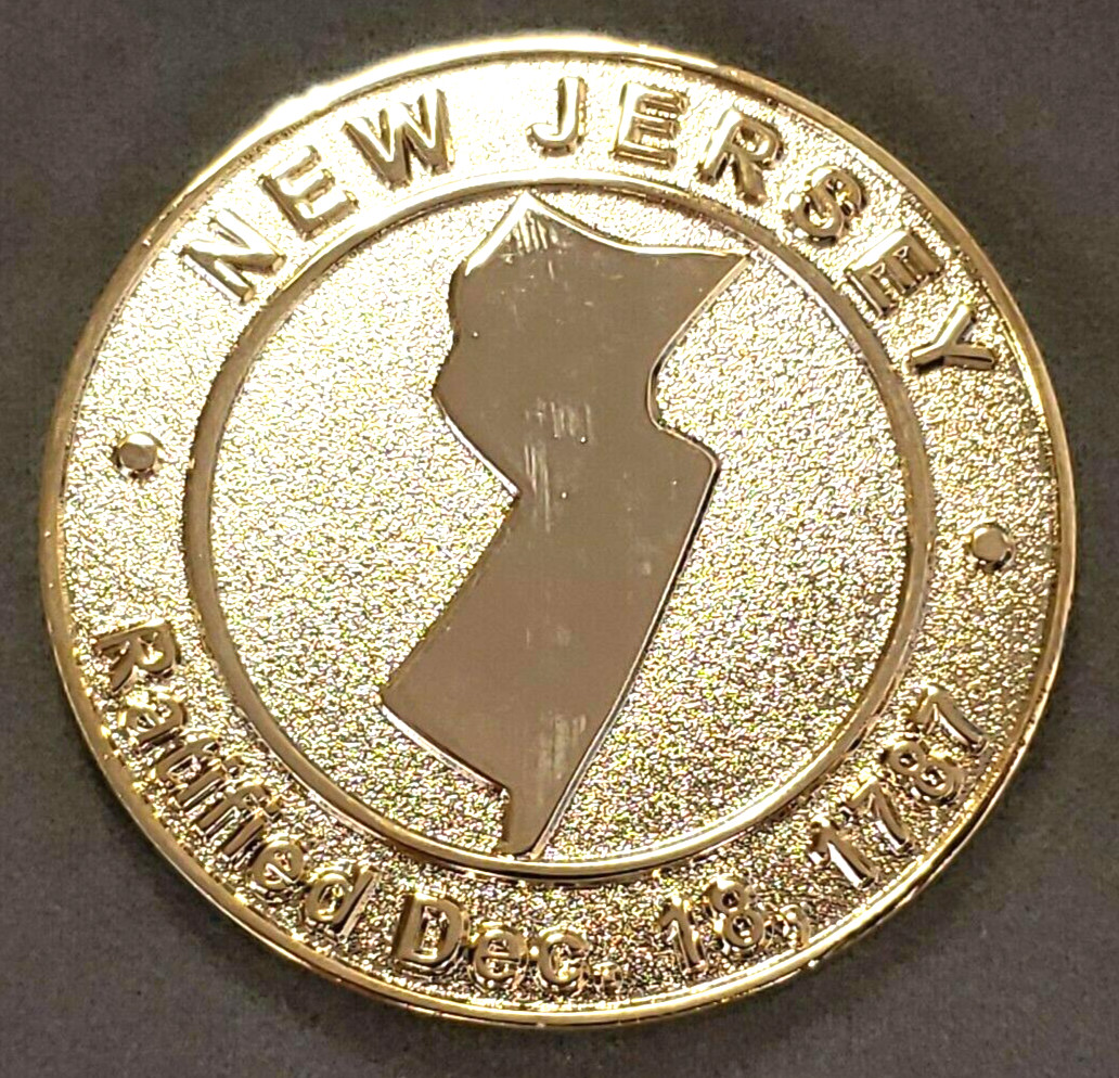 Great State of New Jersey - Colonial Flag of America Collector Challenge Coin