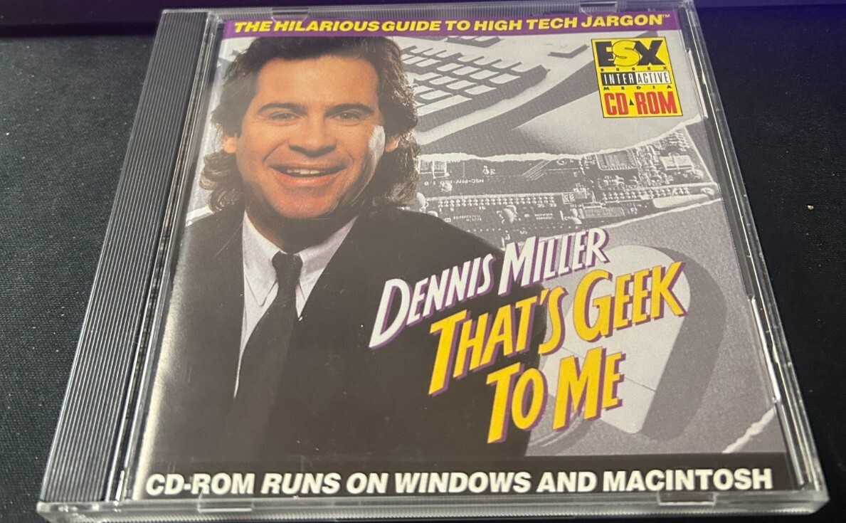 Dennis Miller - ''That's Geek to Me'' (1994) -  Comedy CD-ROM for Windows or Mac