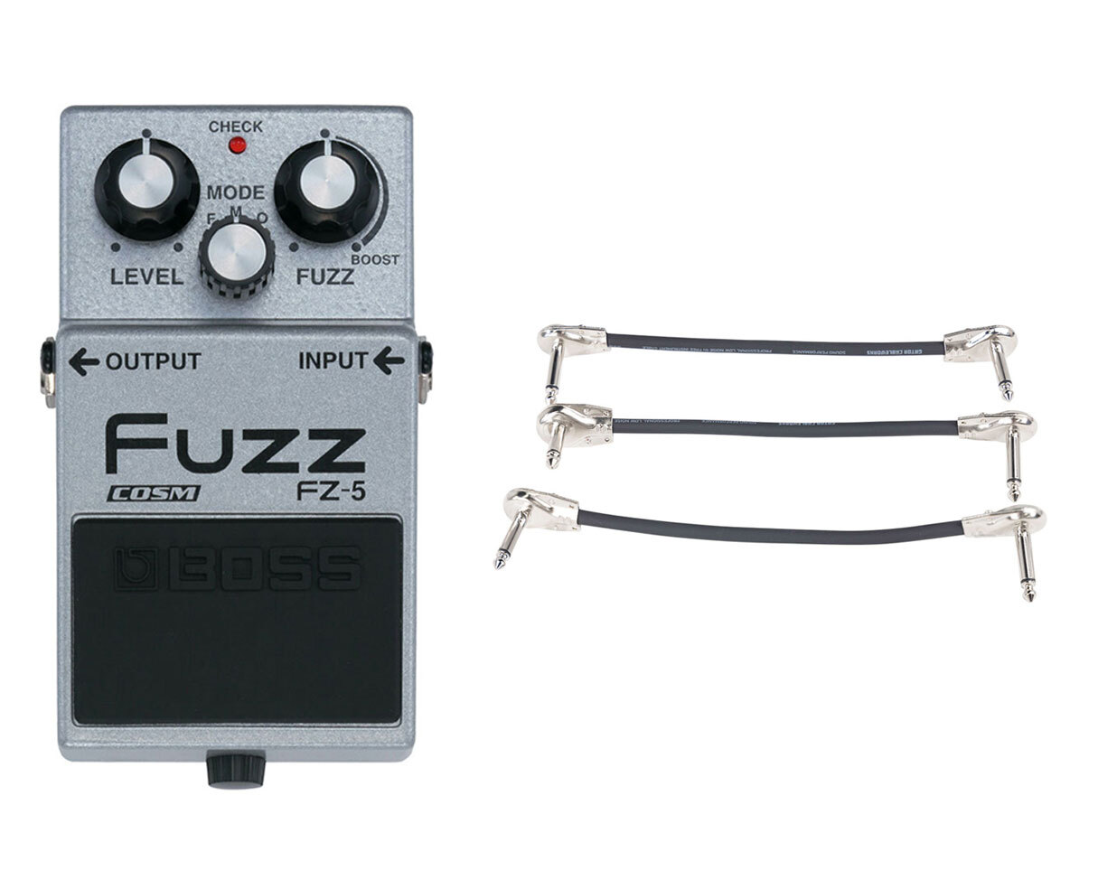 Boss FZ-5 Fuzz + Gator Patch Cable 3 Pack