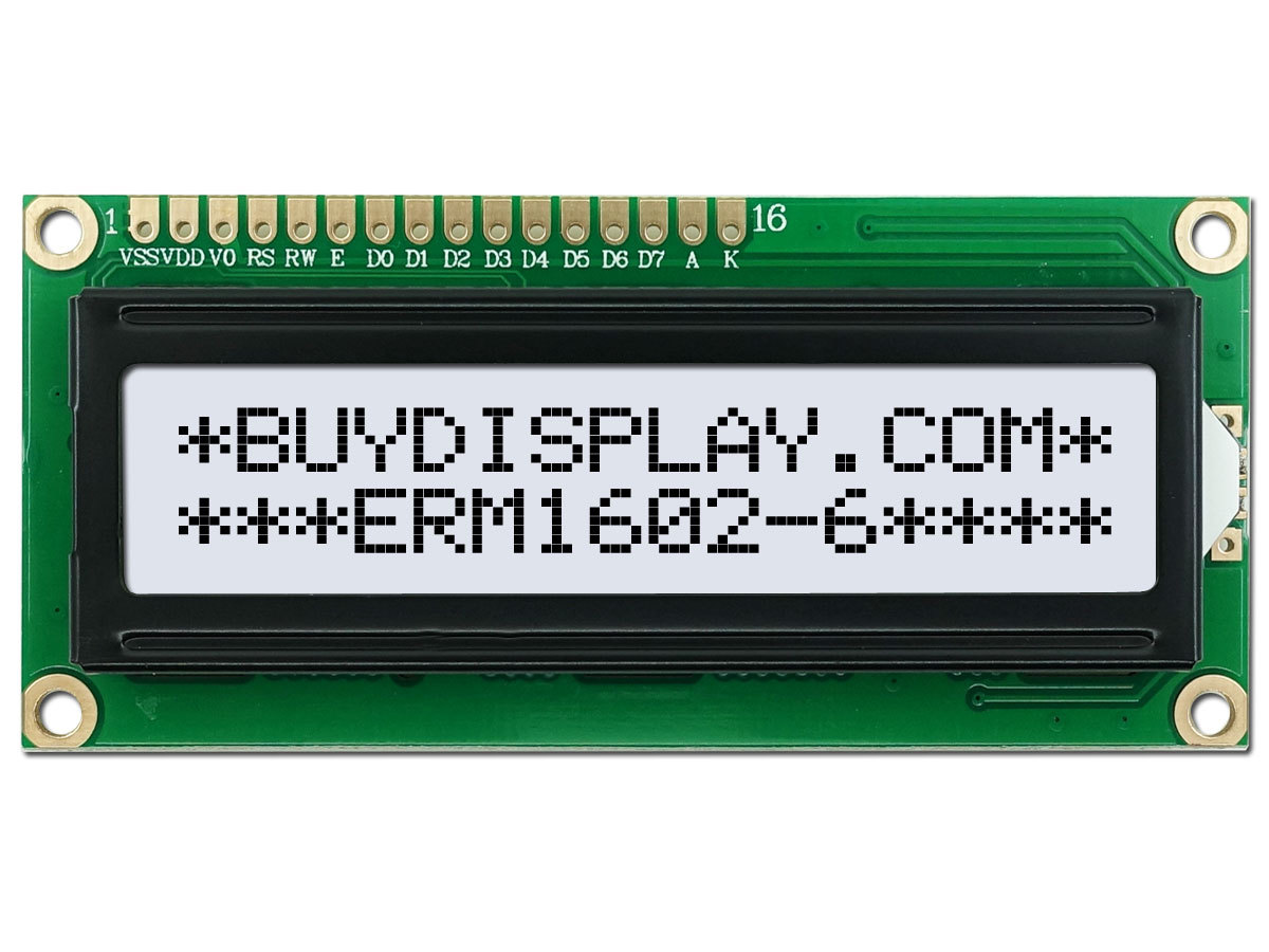5V Wide Angle 16x2 Character LCD Module w/Tutorial,HD44780,Backlight for Arduino