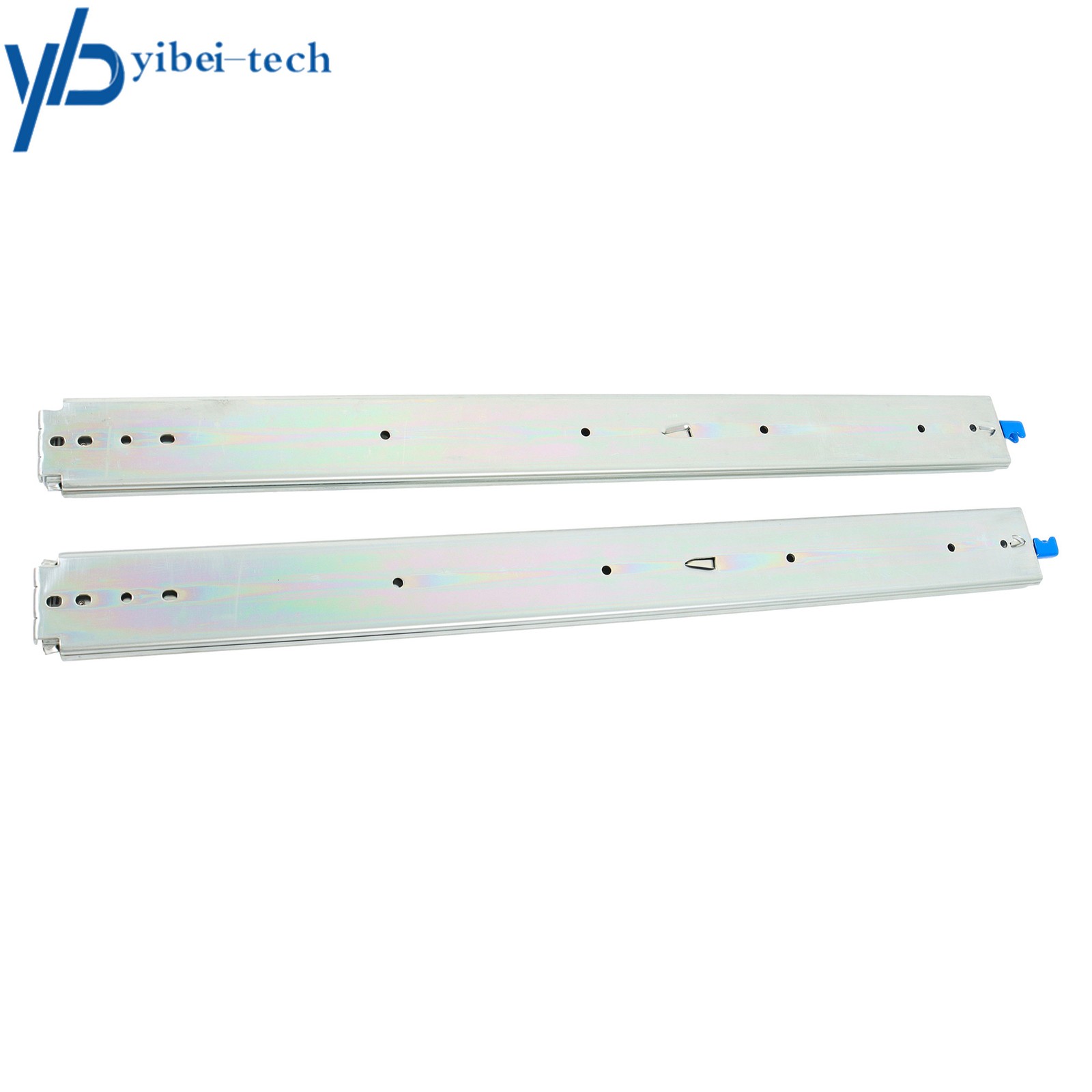 1 Pair Locking Drawer Slides 32" Full Extension & Lock 500 lb Load Capacity