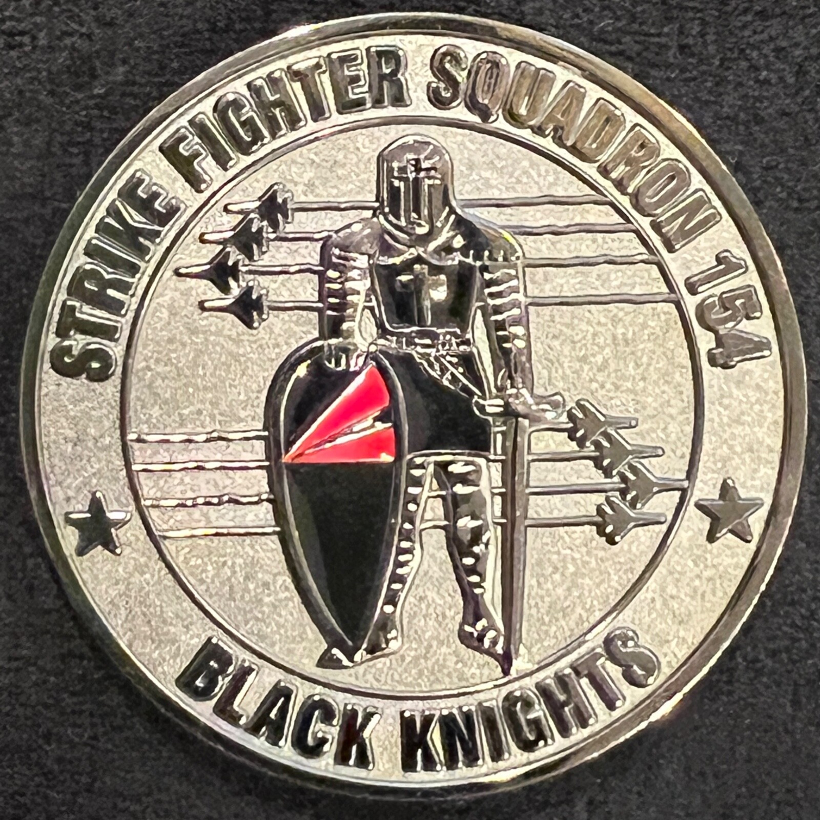 Strike Fighter Squadron 154 Black Knights Commanding Officer Challenge Coin