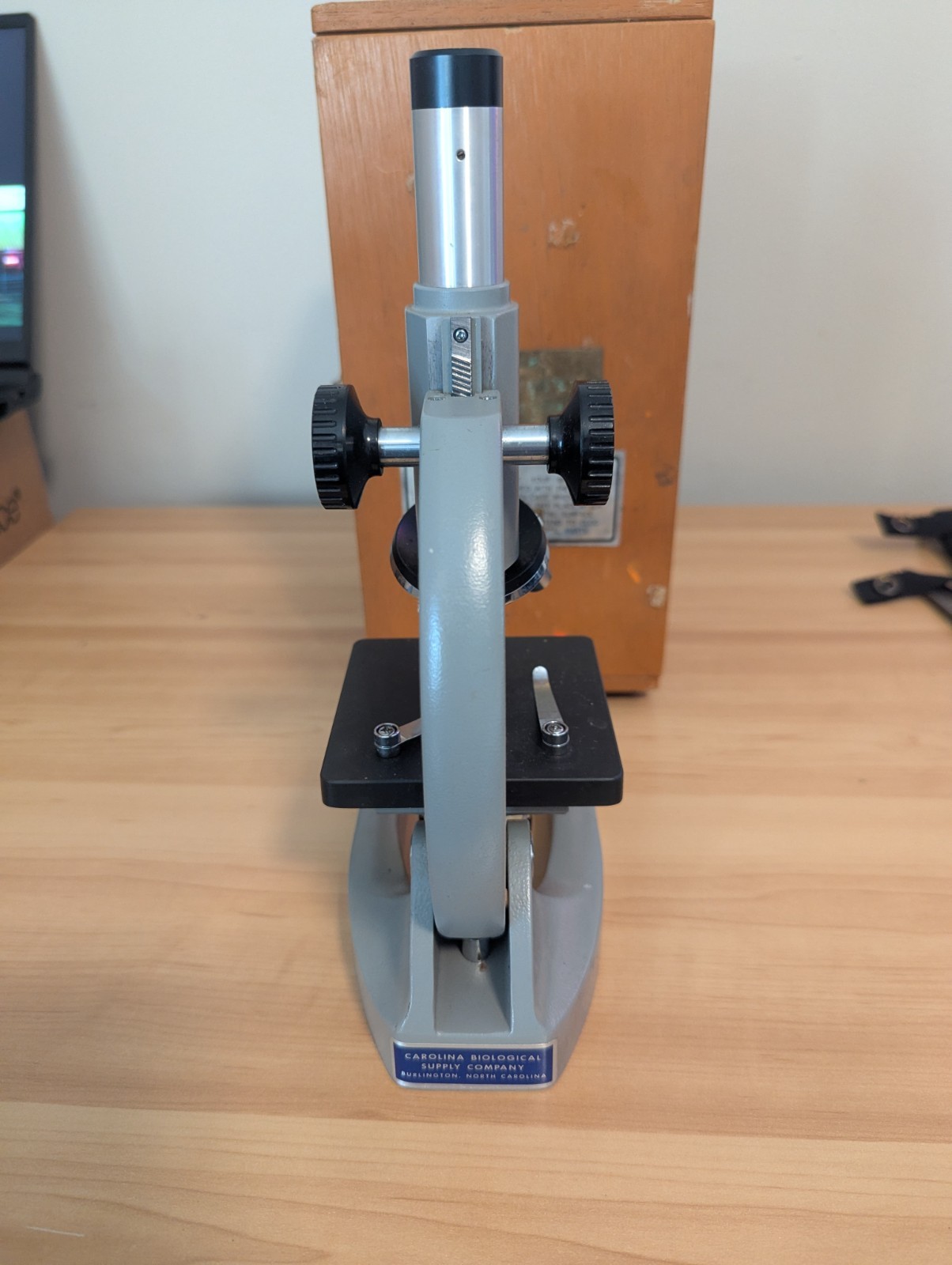 Vintage Wolfe Microscope With 5x, 10x, 30x Objectives And Case