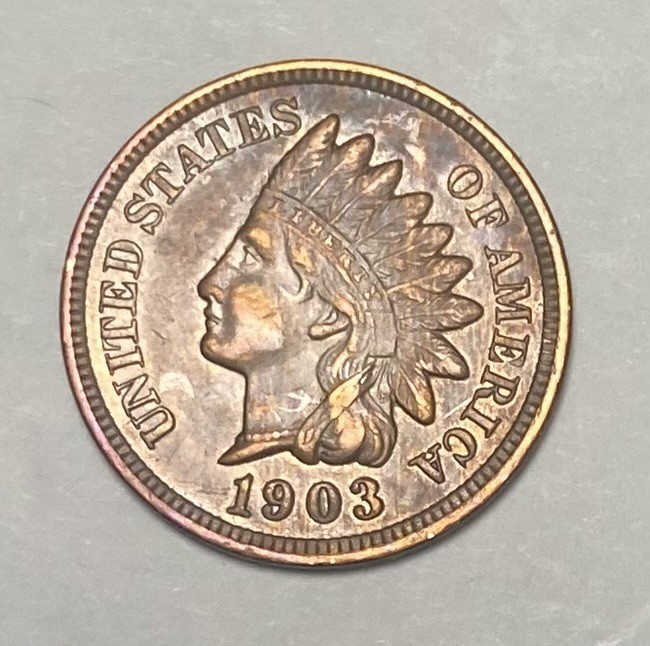 1903 Indian Head Cent. Almost uncirculated to the Max.