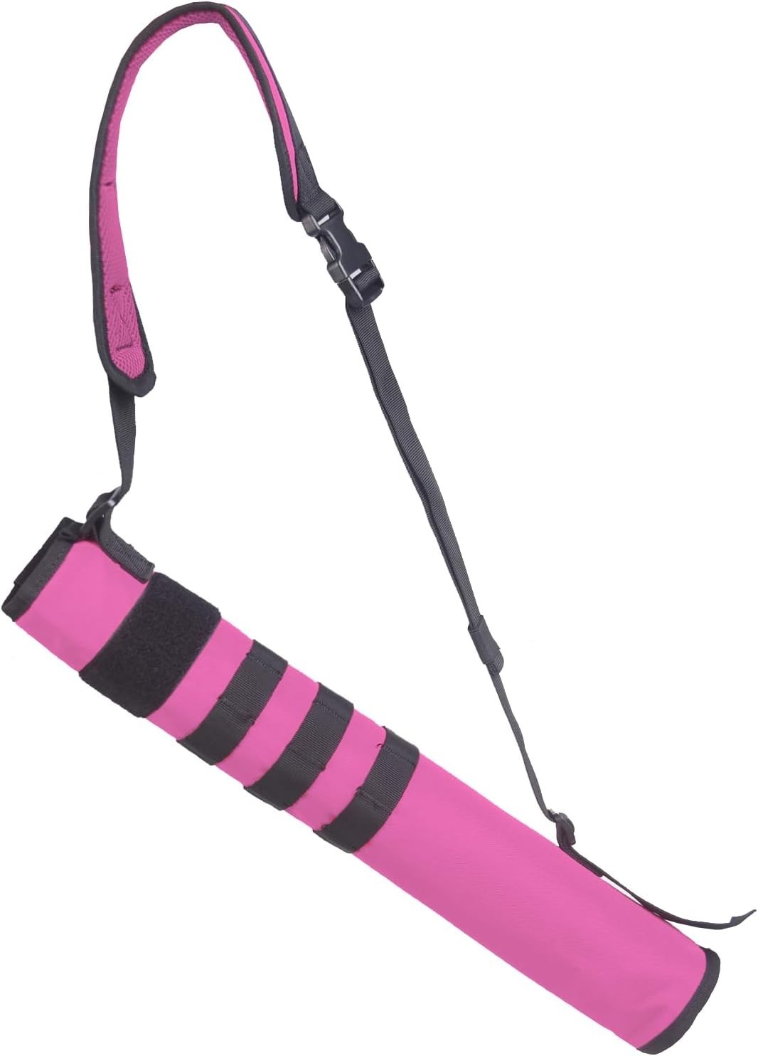 Customizable Pink Archery Quiver - Foldable, Lightweight for Target Shooting