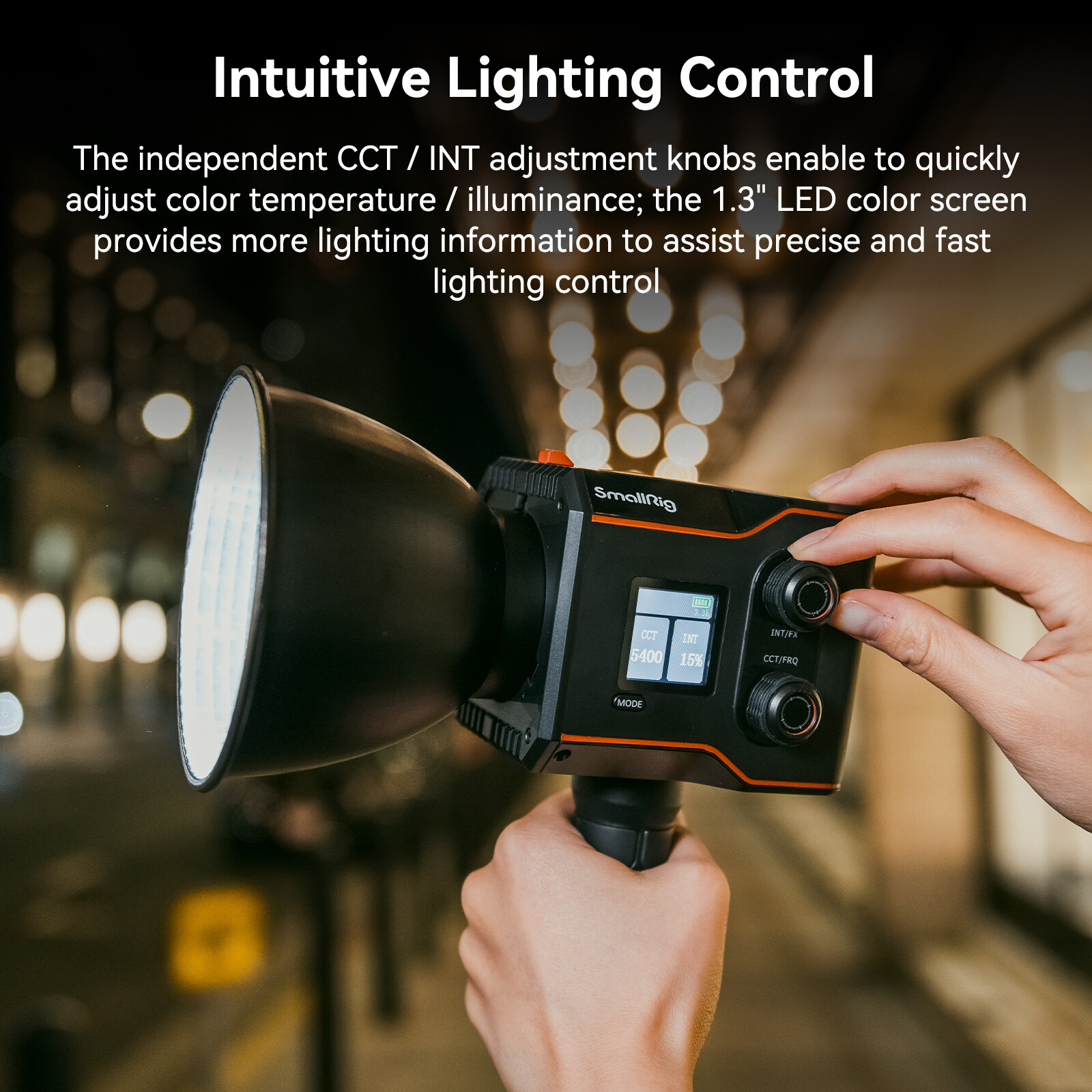 SmallRig RC 60B Bi-Color LED Monolight Video Light+Silicone Diffuser for RC60B