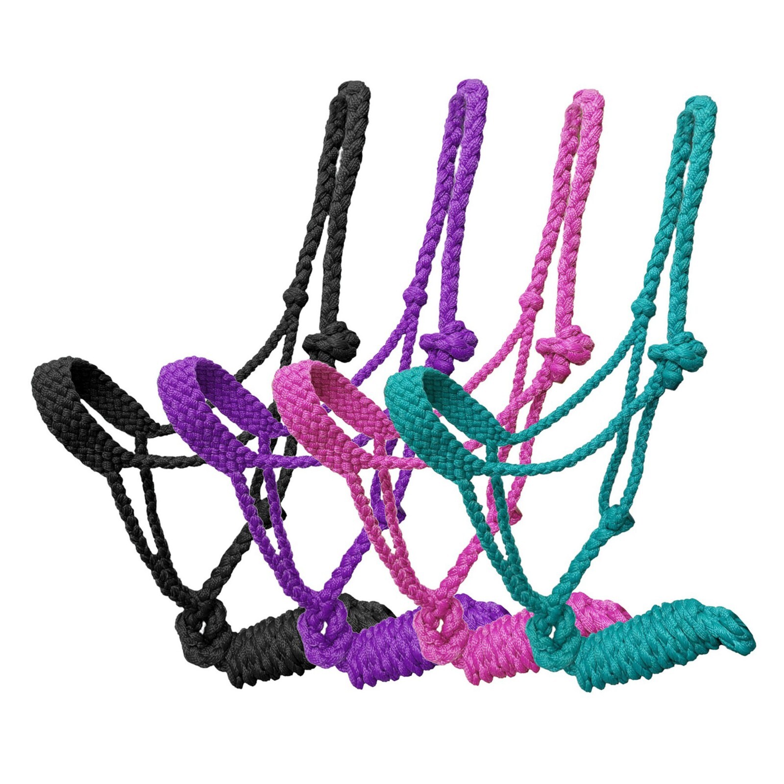 BRAIDED MULE TAPE Halter PONY Size with Detachable 7 foot Lead Rope