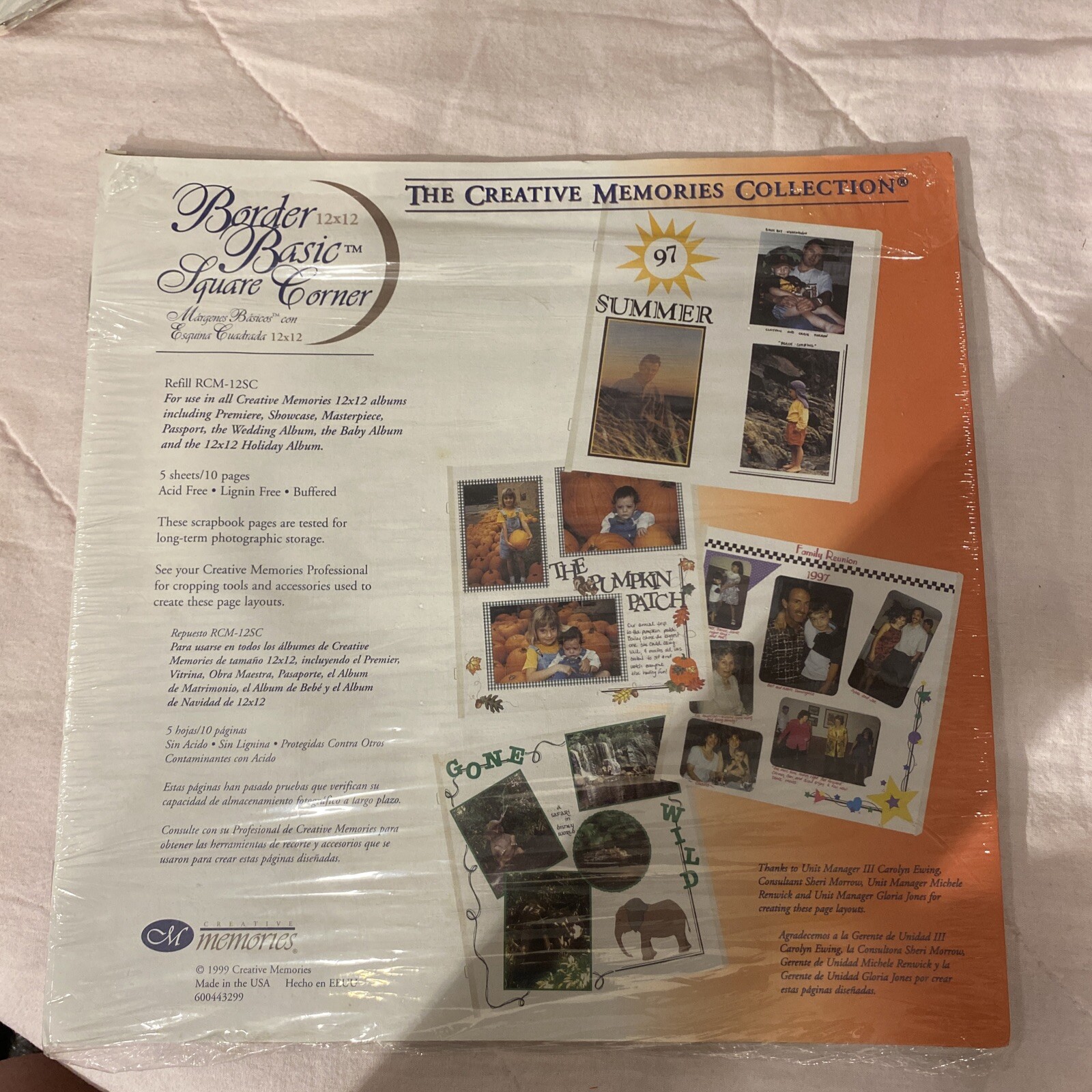 NEW Creative Memories Collection Border Basic Square Corner 12 x 12
