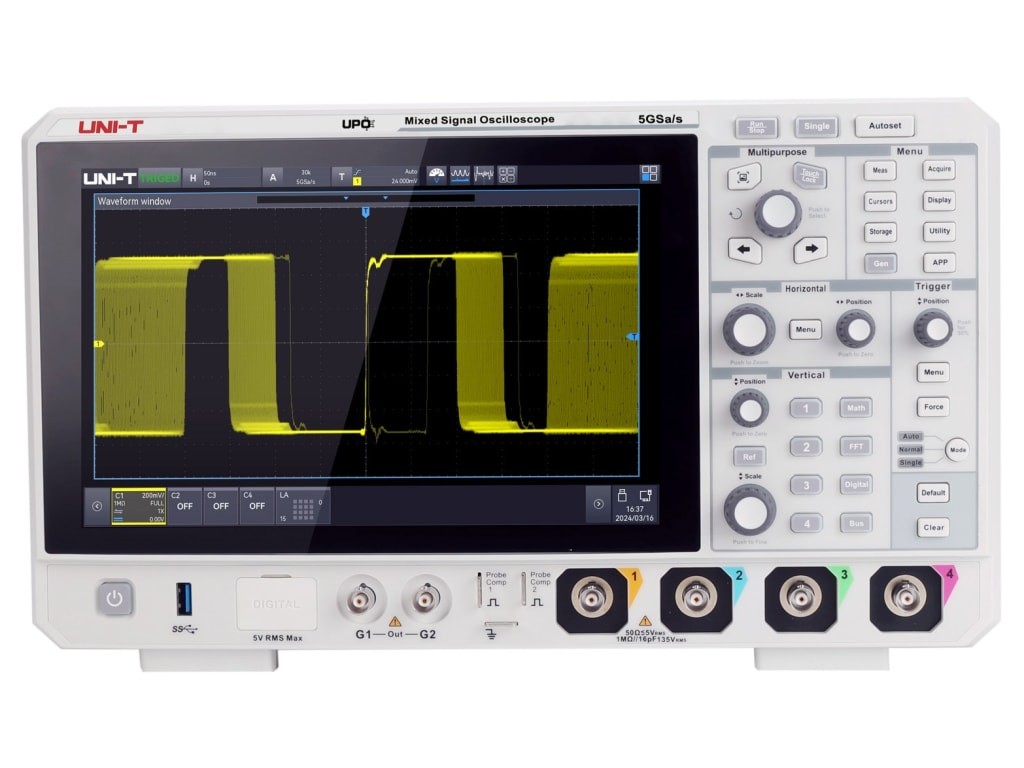 UNI-T MSO2204X - Mixed Signal Oscilloscope (200 MHz/4 Channel)