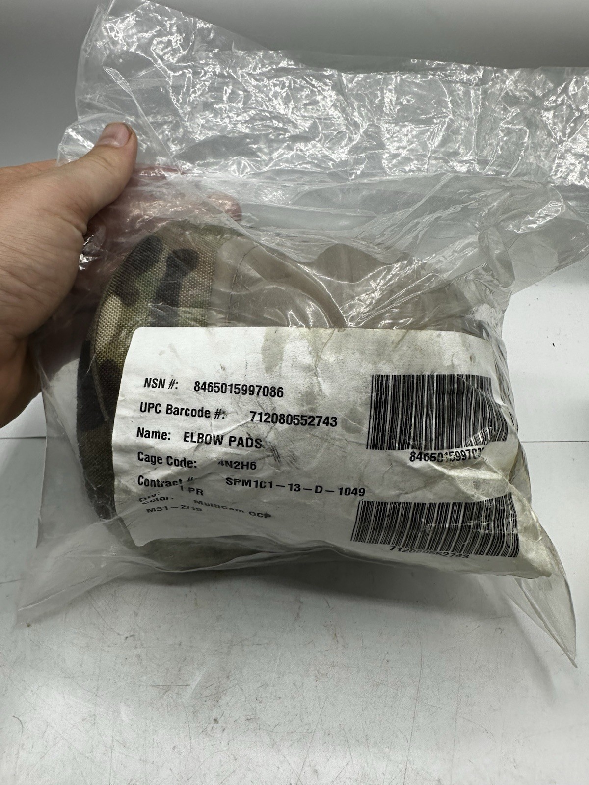 New USGI OCP Scorpion Elbow Pads Authentic Military Multicam McGuire ASM