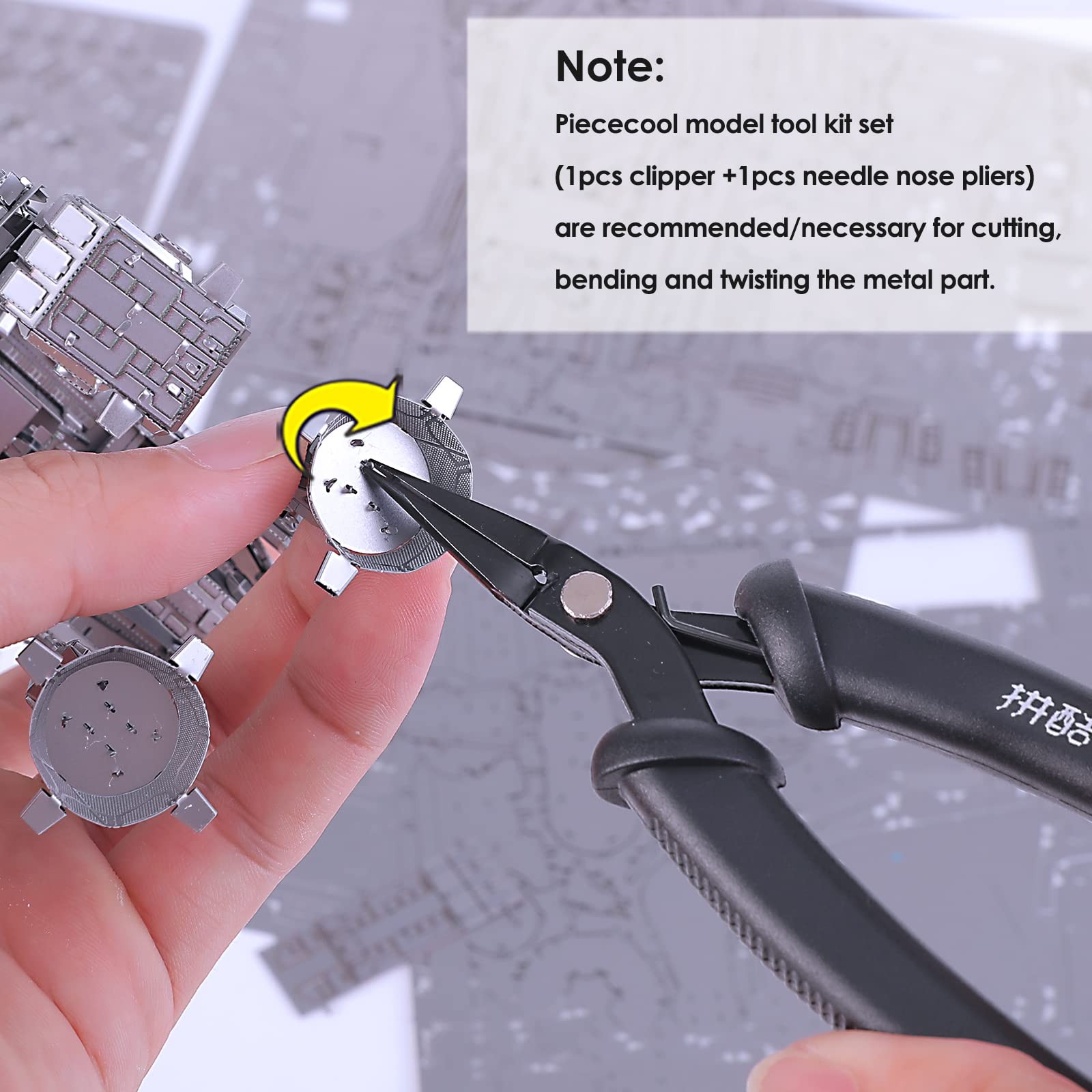Piececool DIY Tools Set for Metal Earth Model Kits, 2pcs/set Professional...