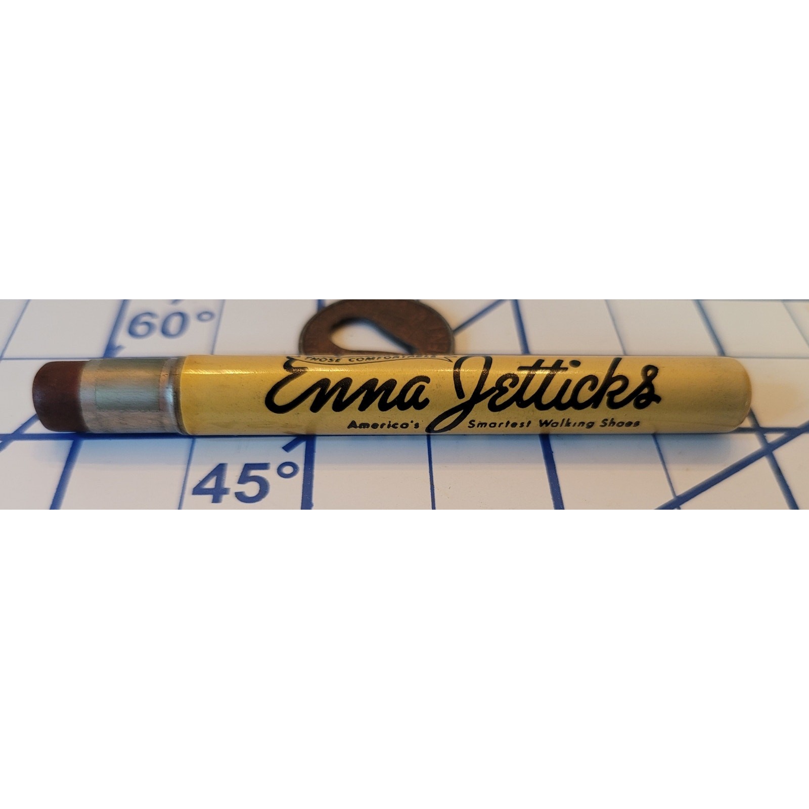 Haley's Shoes, Adrian Michigan, Vintage Bullet Pencil For Enna Jettick Shoes