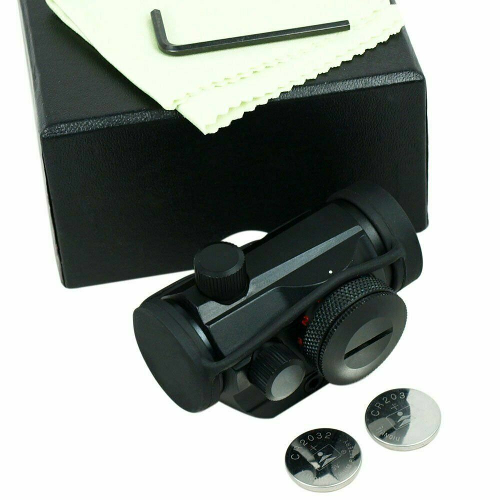 Tactical Reflex Red Green Dot Sight Scope - Dual High - Low Profile Rail Mounts