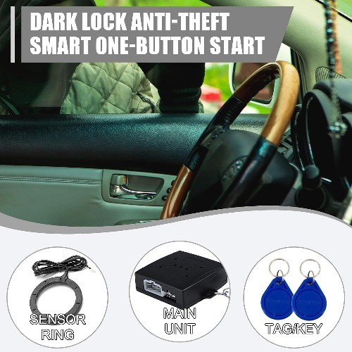 Car Smart Push Engine Start Button Kit & Keyless Entry Starter System, Universal