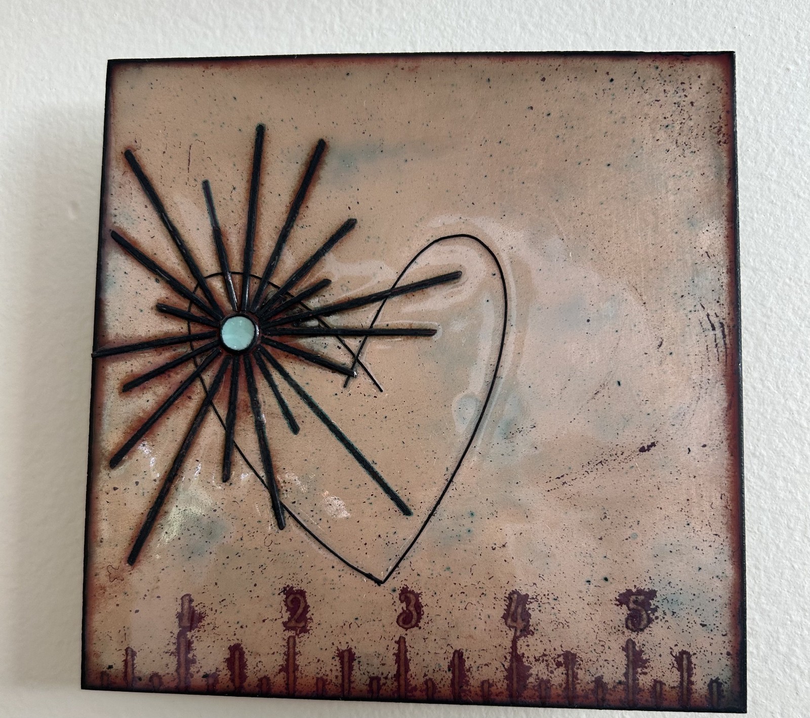 JENN BELL ENAMEL COPPER TILES - "Your Measure" -NEW
