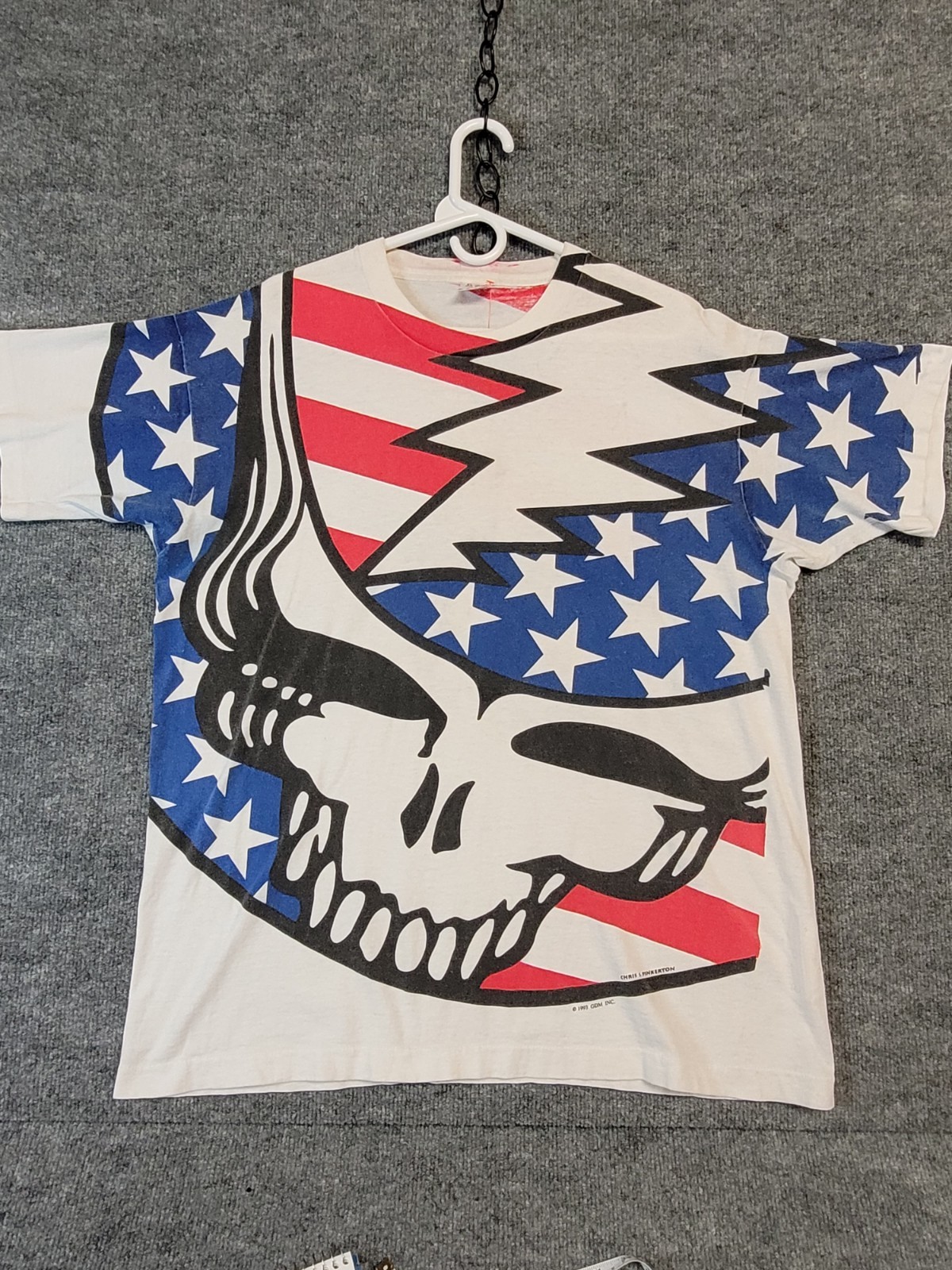 Grateful Dead Concert T-Shirt ORIGINAL 1993 Summer Tour Liquid Blue Pinkerton XL