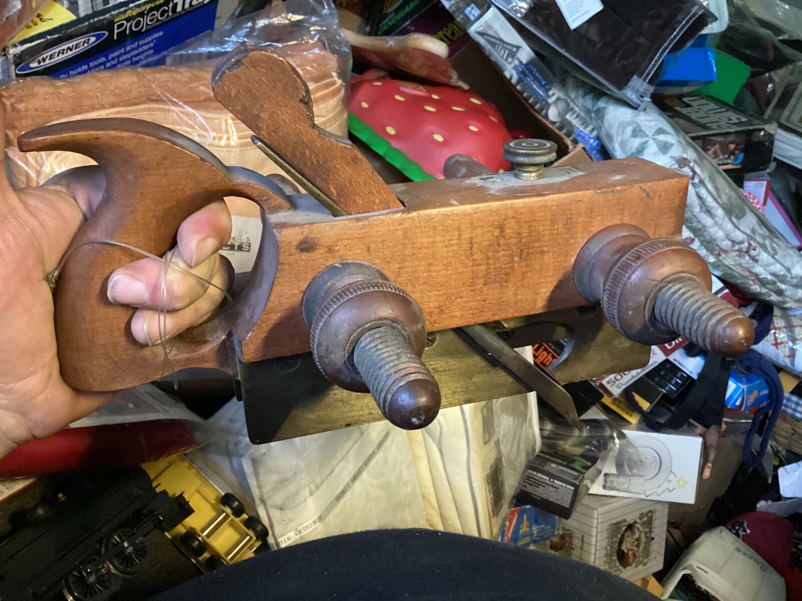 Vintage wood clamp plane tool? rare!