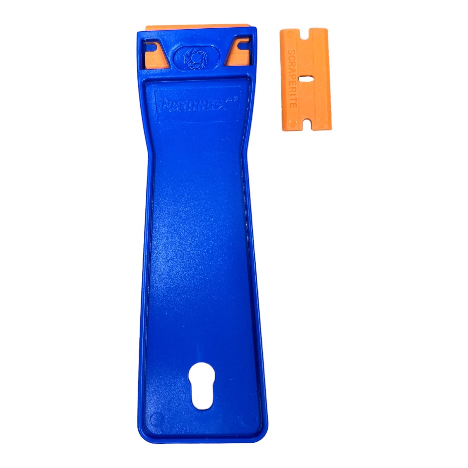Permatex Safer Scraper Plastic Scraper with 6 in. Handle and 2 Blades--Blue