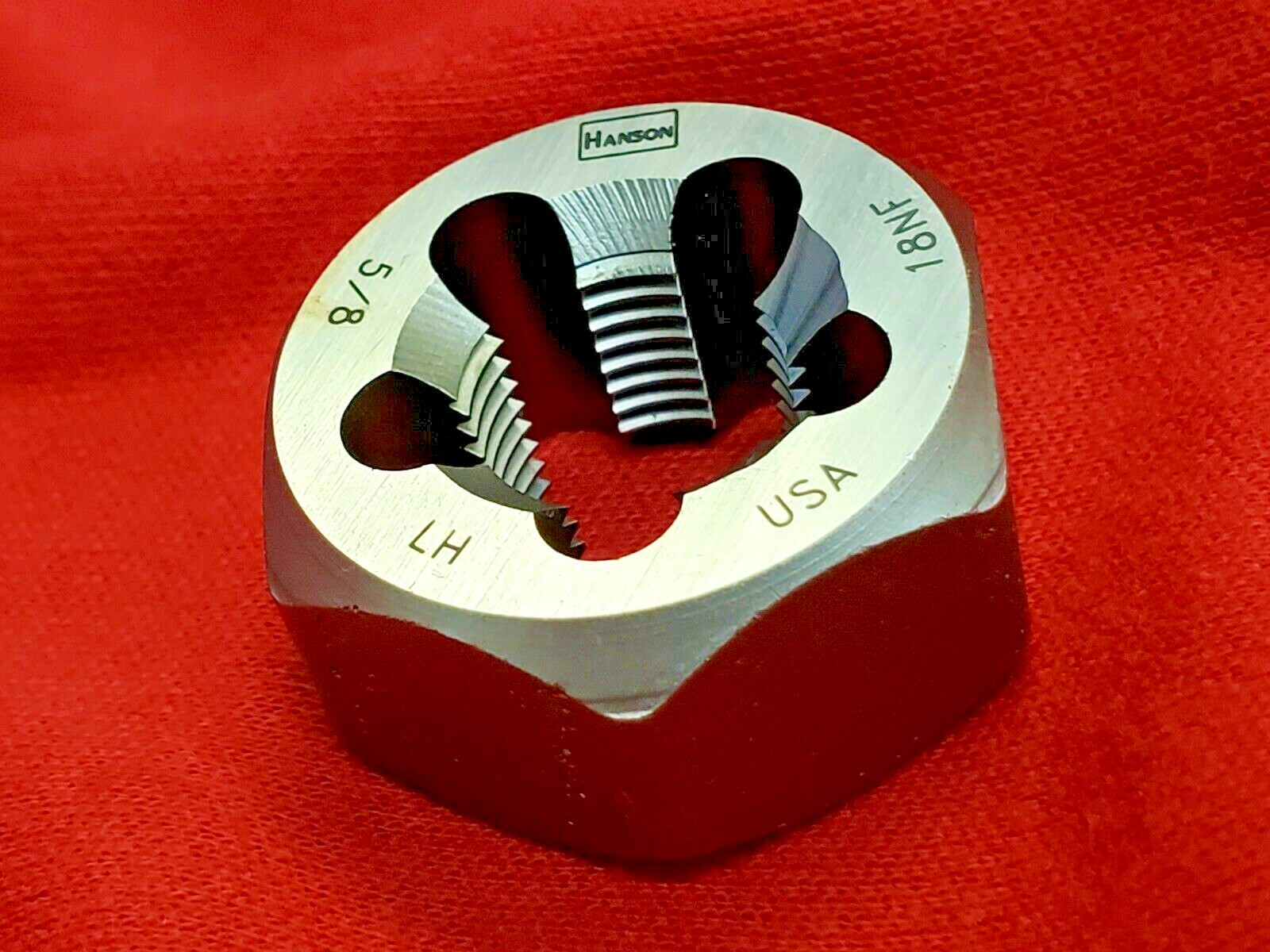 5/8-11 NC  x 1-1/4" Hex Die Carbon Steel Irwin 7752 CS LEFT HAND Rethreading