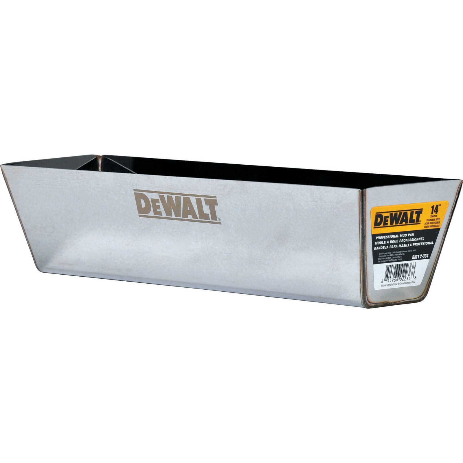 DEWALT 14" Drywall Mud Pan Heli-Arc Weld Contoured Bottom | DXTT-2-334