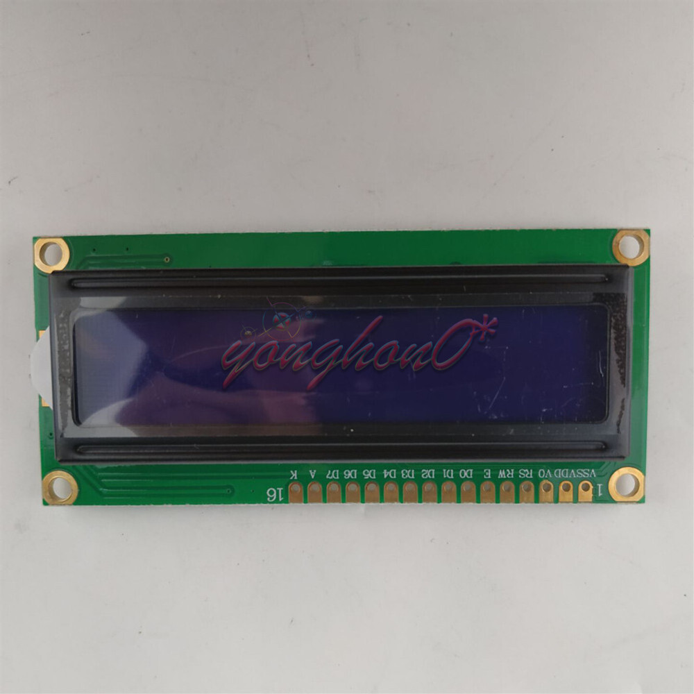 1602 162 16x2 5V Character LCD Screen Module HD44780 Controller blue Backlight