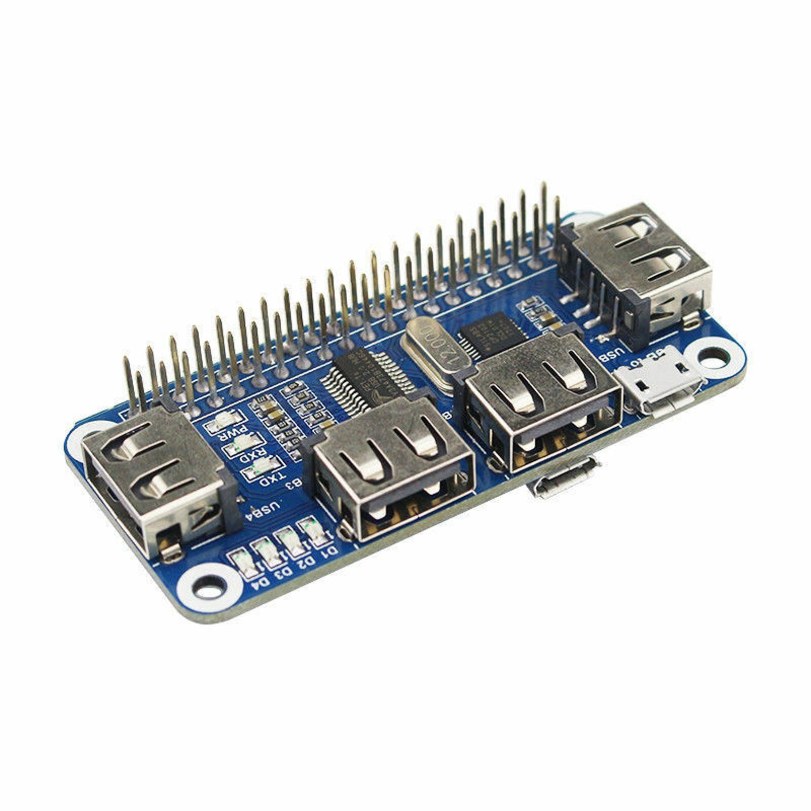 5V USB Hub Extension Board & Micro USB Converter & Cable For Raspberry Zero/W H