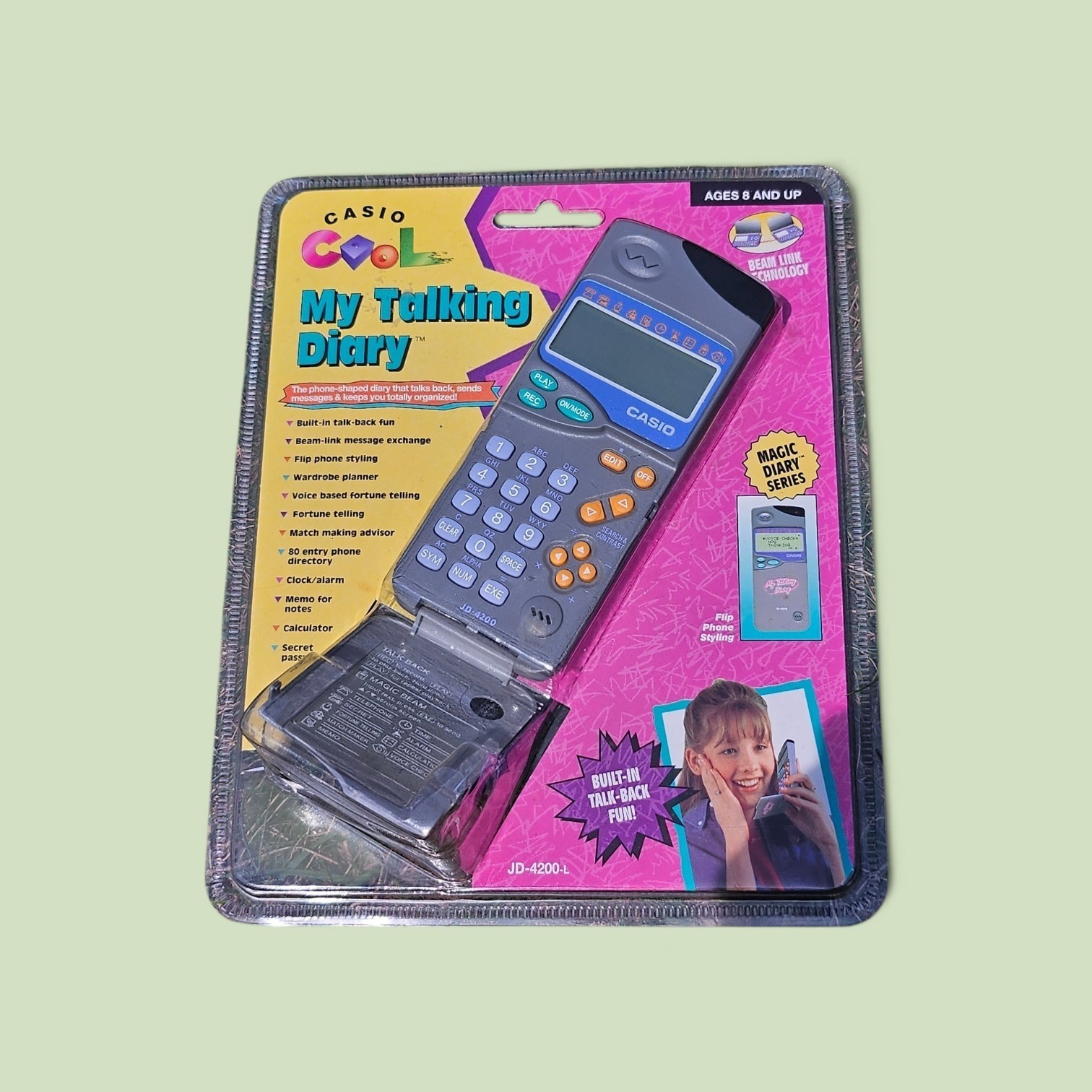 Vintage Casio Cool My Talking Diary JD-4200-L  NEW