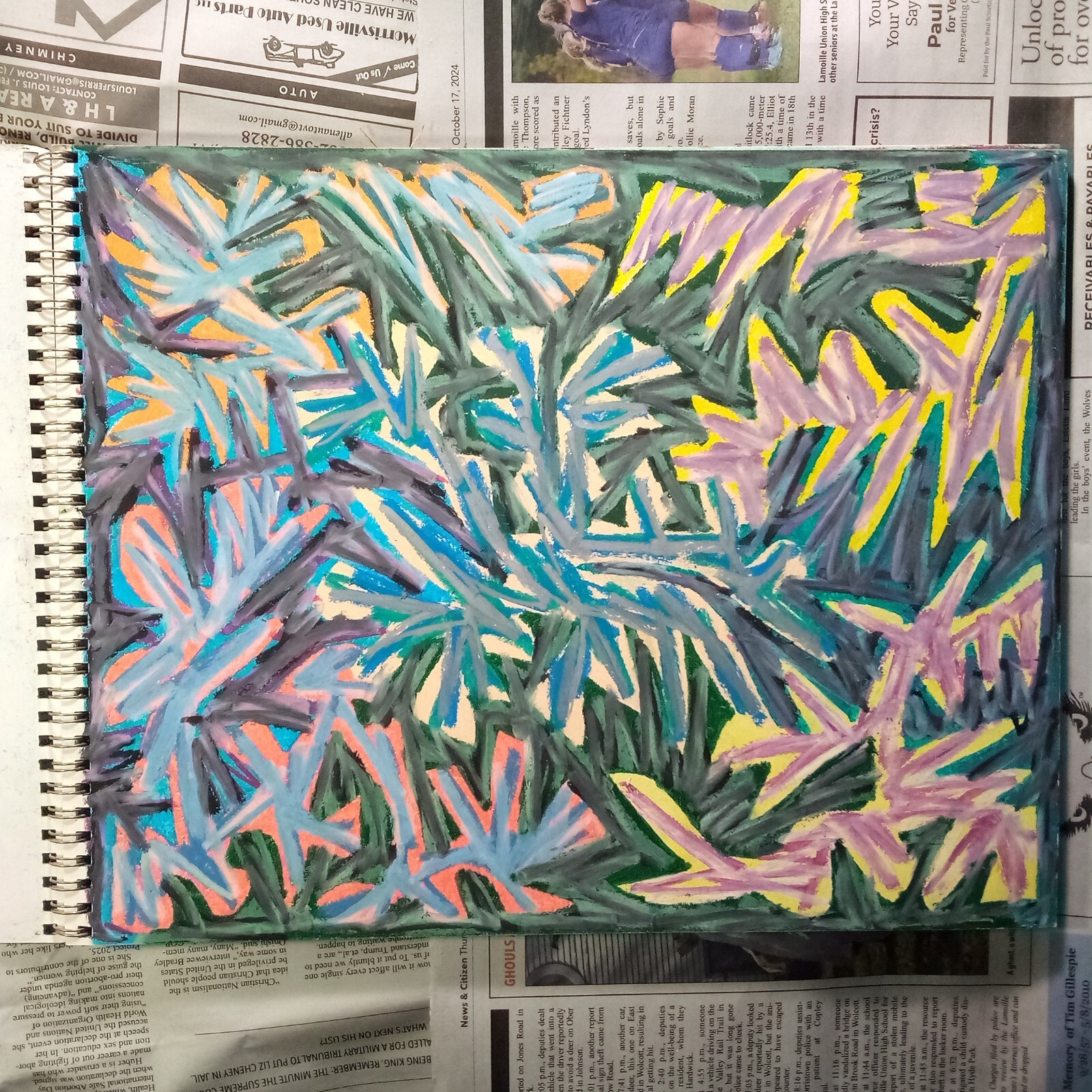 Drawing 11X14" Oil Pastel on Paper