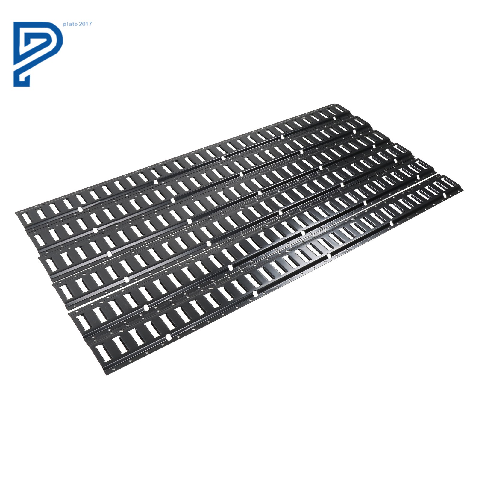E Track Tie Down Rail Kit   (6 Piece) 5 ft E Track Rails for Garages Vans
