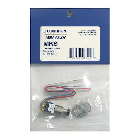 Securitron Mks Door Switch, Stainless Steel, Satin Stainless, For Use With:
