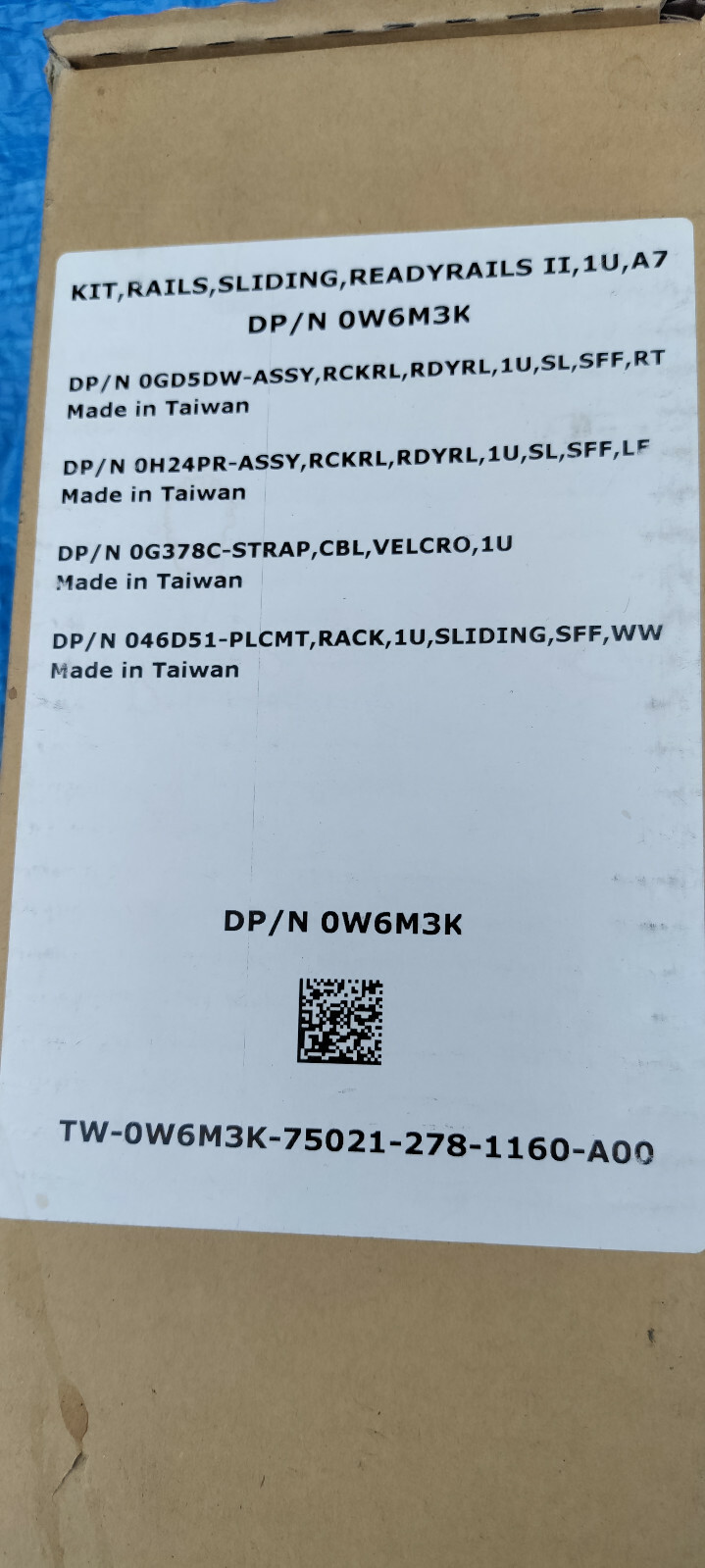Dell 0W6M3K  ReadyRails 0GD5DW, 0H24PR POWEREDGE R620 R630 R640 R420 R430 R320