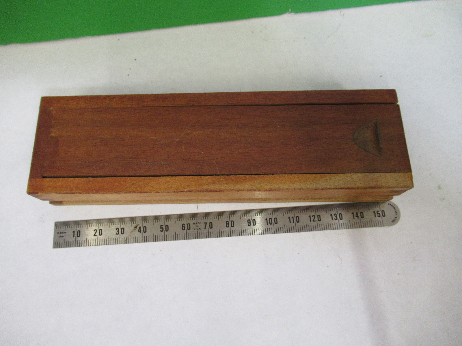 ANTIQUE ERNST LEITZ MINI WOOD BOX DRAWER MICROSCOPE PART AS PICTURED  X2-A-99