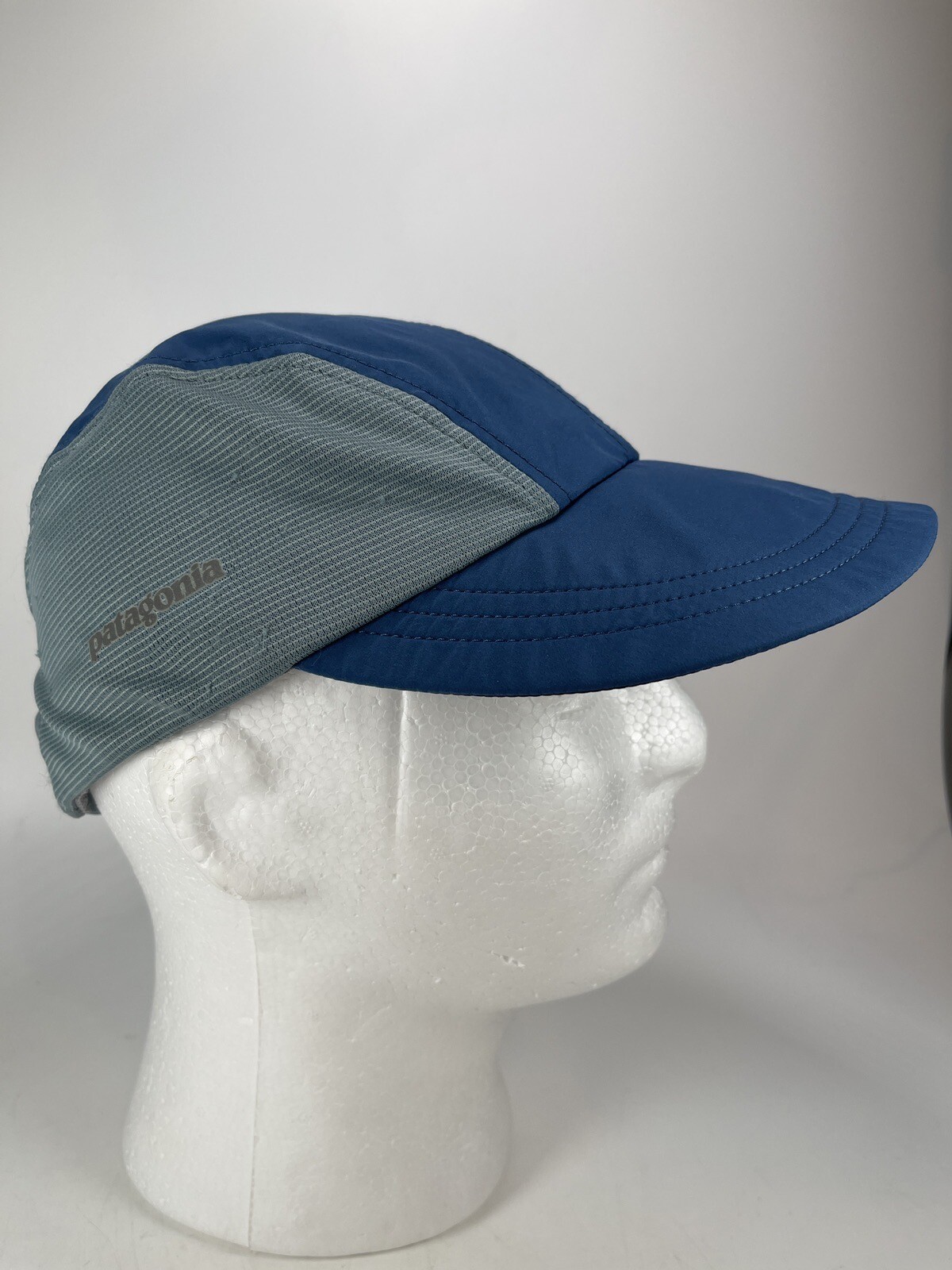 PATAGONIA Y2K TERRA Running/Cycling Cap 4 Panel Med Blue Adj
