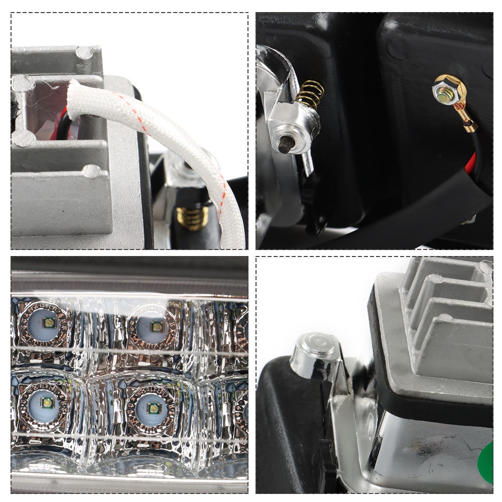 For Club Car DS 1993-UP Golf Cart LED Headlight and Tail Light Kit