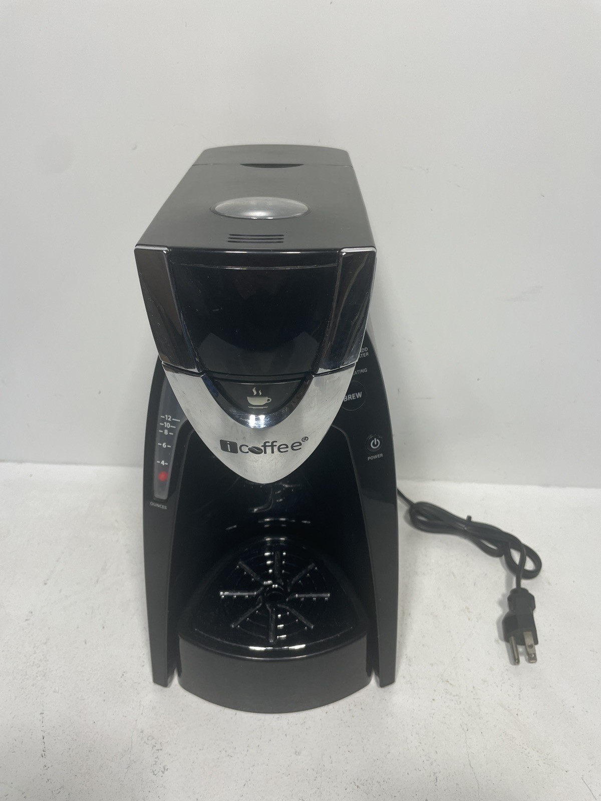iCoffee RSS100-EXP SpinBrew Silver and Black Single Serve Coffee Brewer - Used