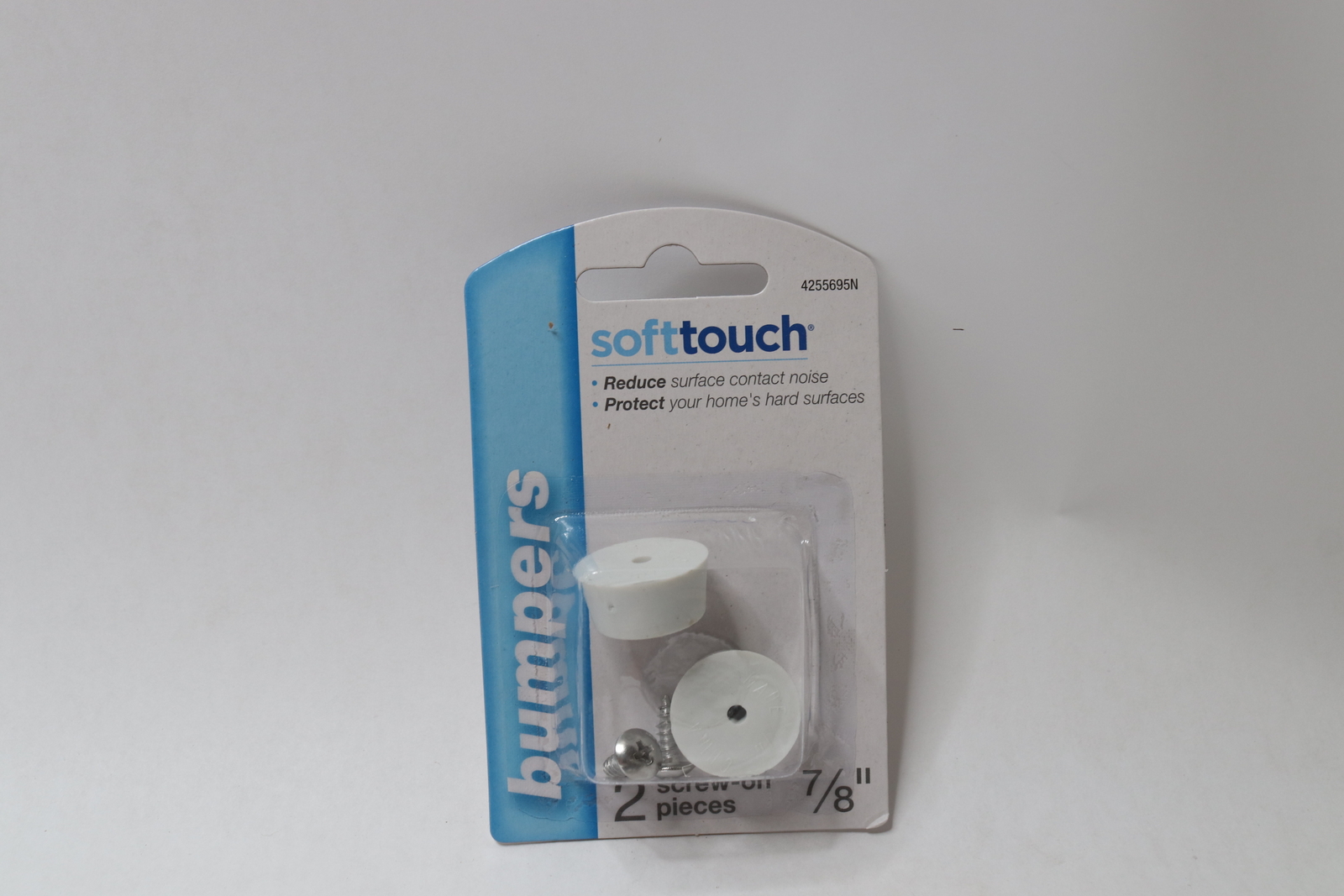 (2-Pk) Soft Touch Bumpers White 7/8" 4255695N