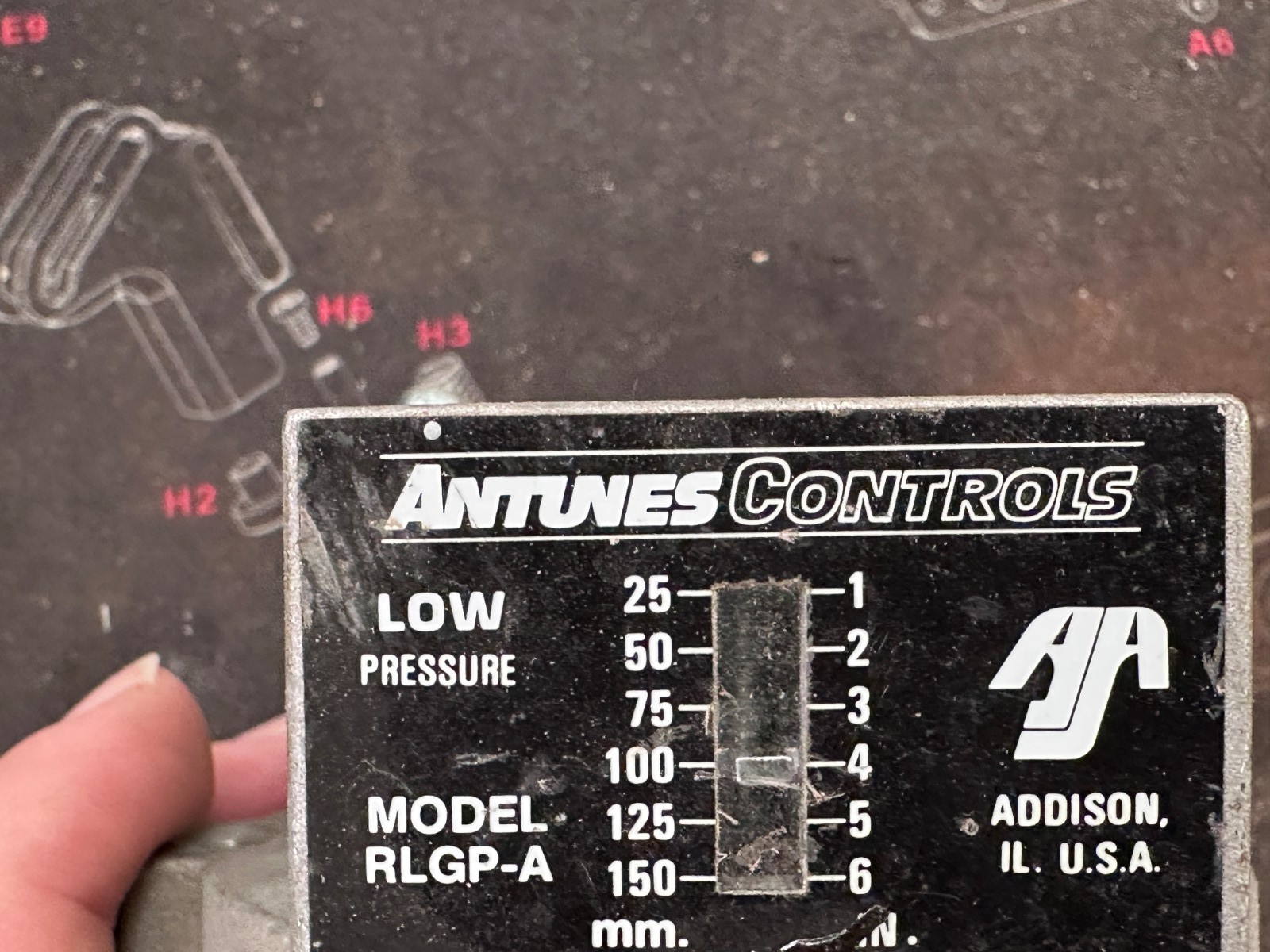 Antunes Controls RLGP-A Low Pressure Switch
