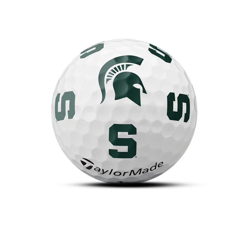 Taylormade TP5/X PIX MICHIGAN STATE SPARTANS Golf Balls, NCAA, Collectable, 3 PK