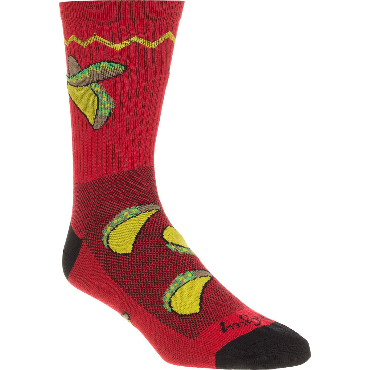 SockGuy Taco Tuesday 6in Sock One Color, L