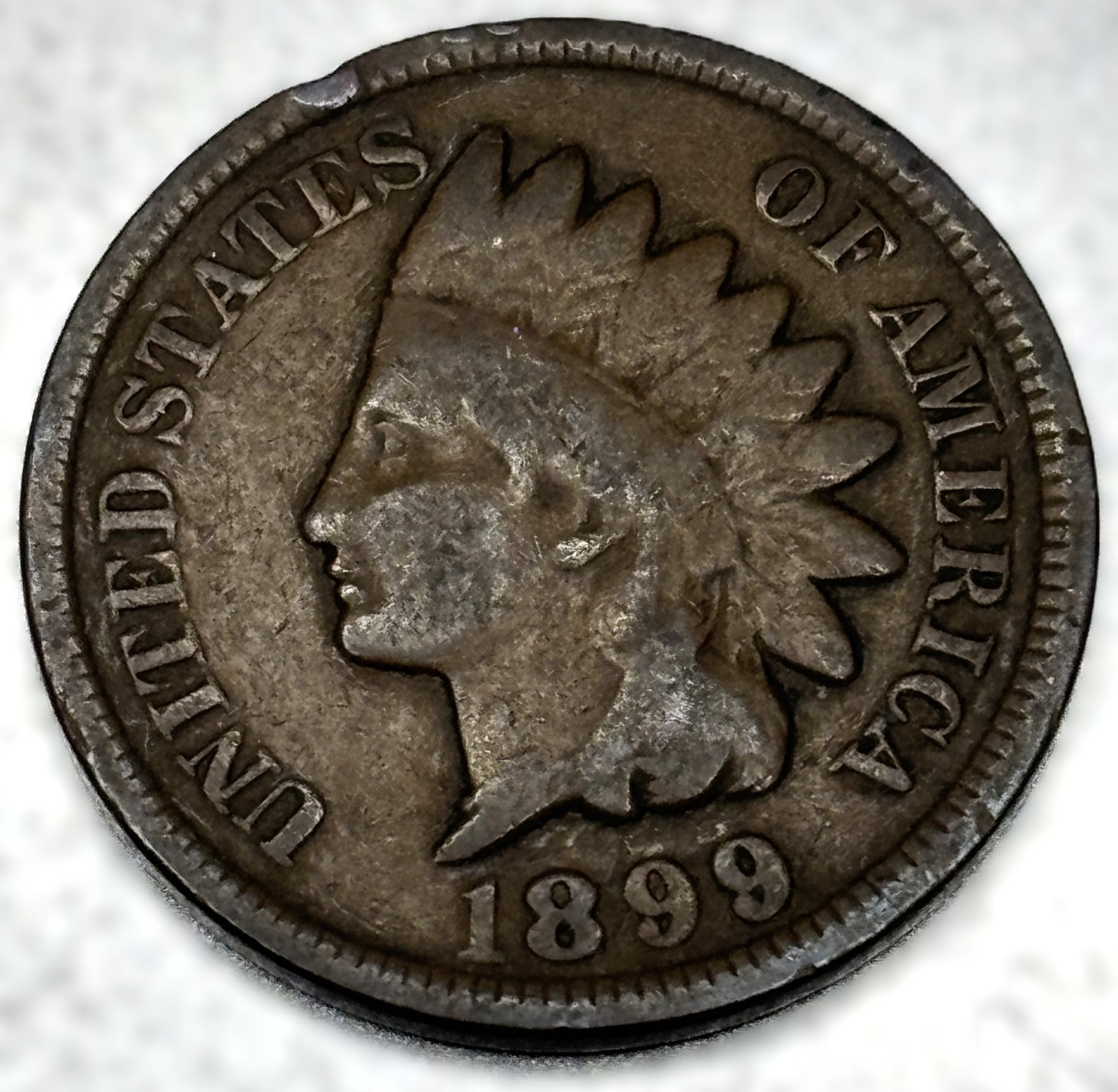 1899 Indian Head Cent VG Very Good Condition Penny 1c Cent - 0620