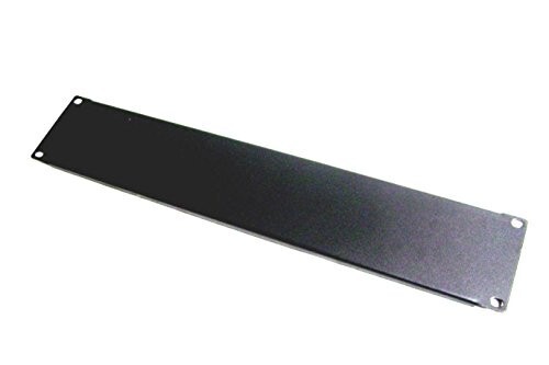 2U (Space) Black Heavy Duty Flanged Blank Rack Case Panel 19" x 1.75".