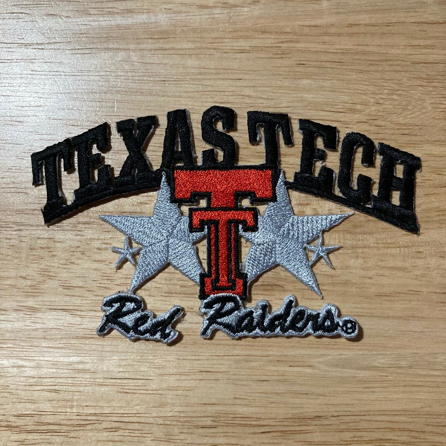 TEXAS TECH RED RAIDERS Vintage Embroidered Iron-On 4.5" x 2.75" NCAA Patch