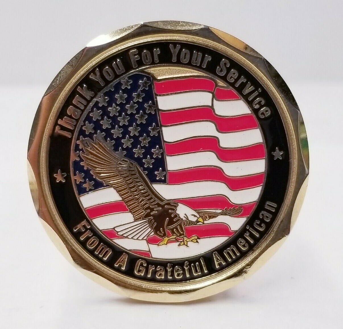 To A Member of Our U.S. Armed Forces From A Grateful American Challenge Coin