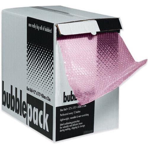 1/2" x 12" x 50' Anti-Static Bubble Dispenser Pack - 1 Each